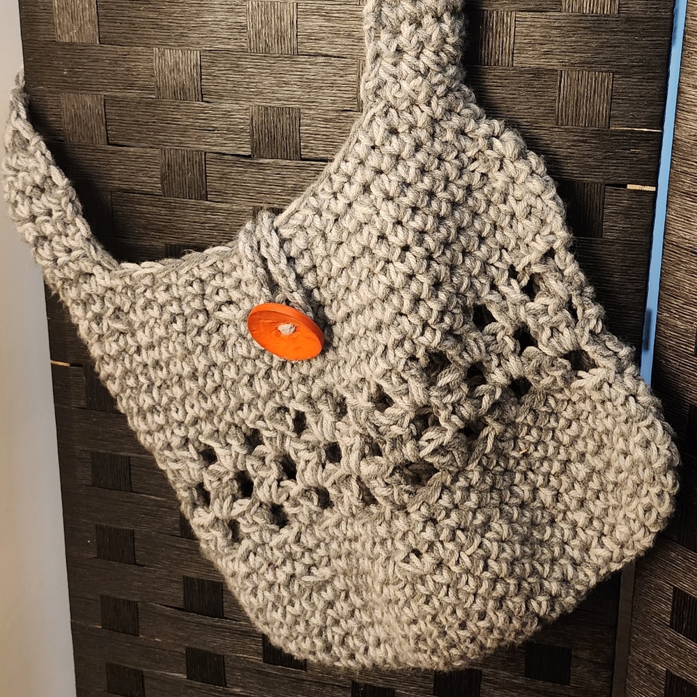 Hand made knit/crochet purse
